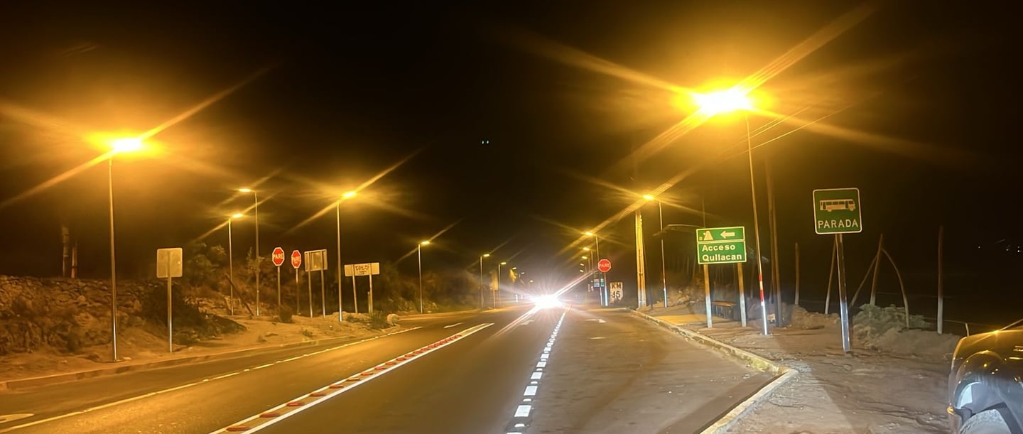 Chile has mandated <1% and <7% blue light in luminaires